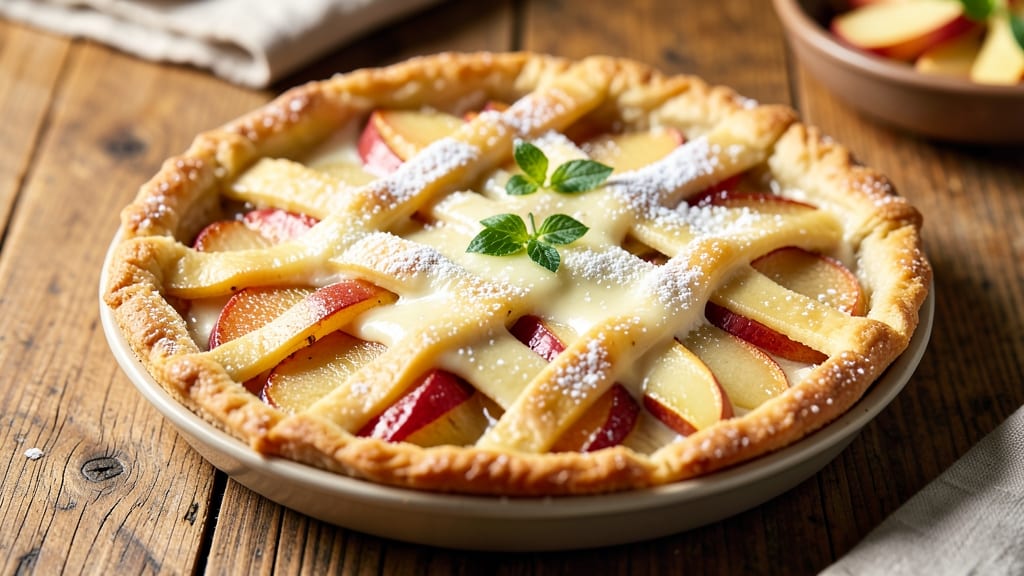 French Open Apple Tart Recipe: Flaky Crust Hugs Spiced Apple Filling