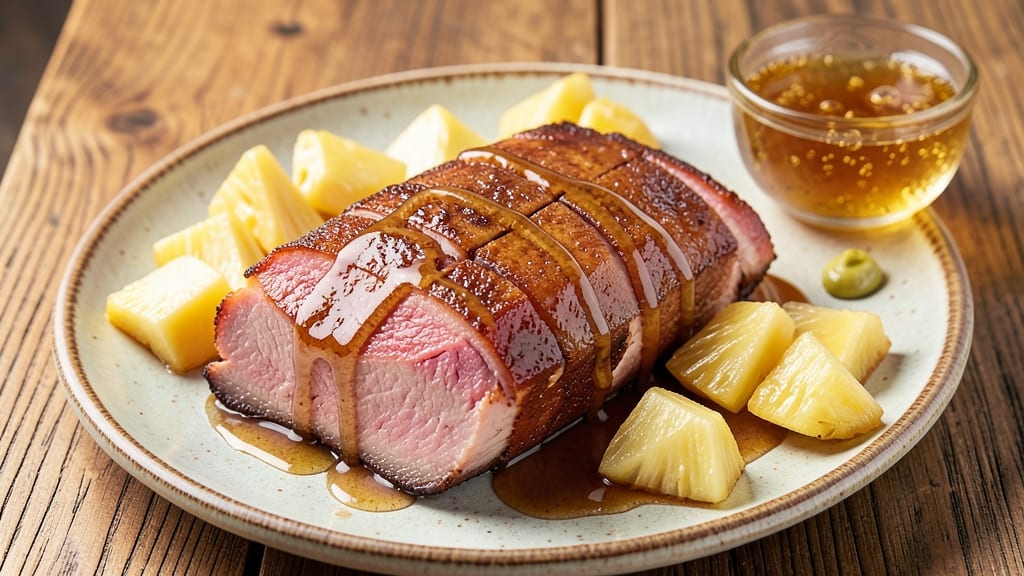 Brown Sugar Pineapple Honey Ham Recipe: Glazed With Tropical Sweetness and Caramelized Crunch