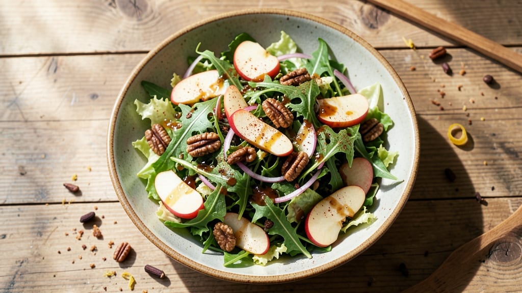 Apple Cider Salad Recipe: Warm Spiced Vinaigrette with Crunchy Celery Bites