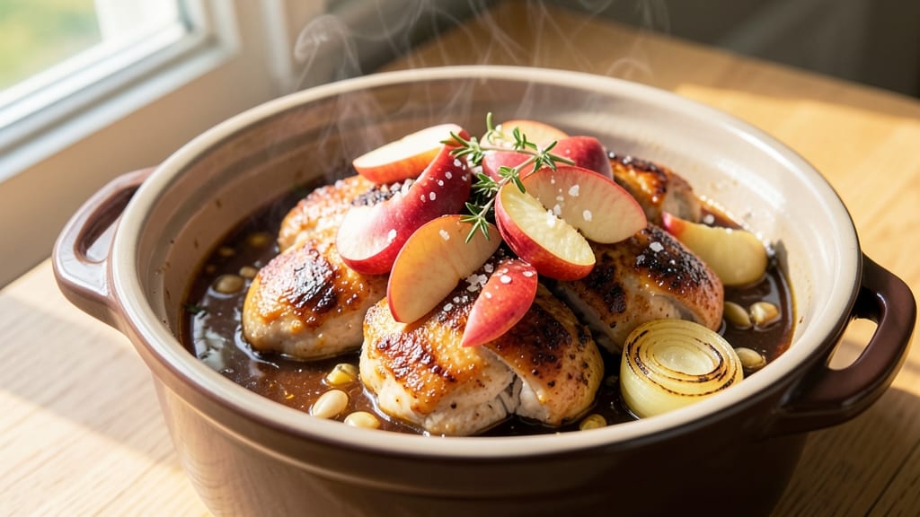 Apple Cider Chicken Crockpot Recipe: Sweet-Tart Glaze That Melts Into Meat
