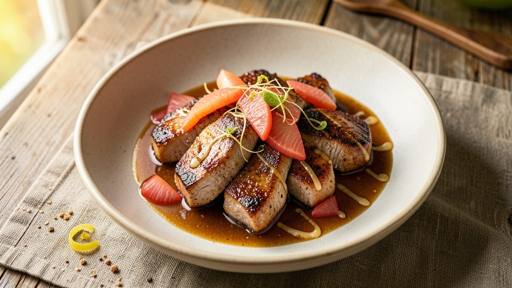 Hawaiian Pineapple Pork Chops Recipe: Tropical Glaze with Celery-Pepper Crunch