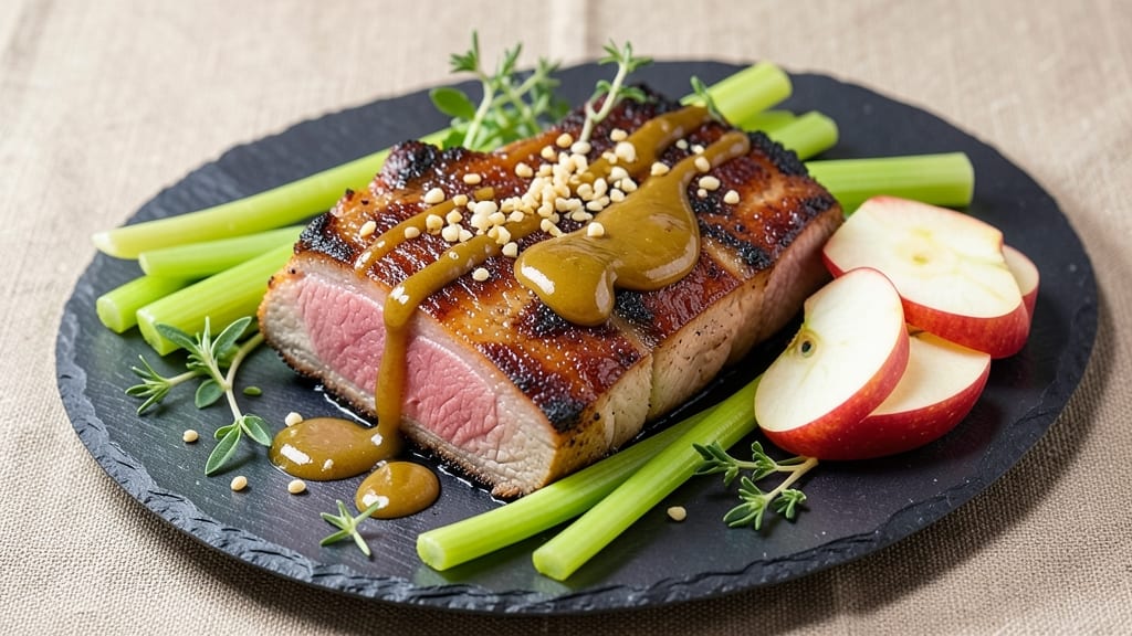 Apple Smoked Pork Loin Recipe: Celery-Crusted Smokiness With Apple Sweetness