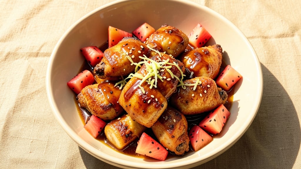Sweet Pineapple Chicken Recipe: Caramelized Glaze and Crispy Celery Bites