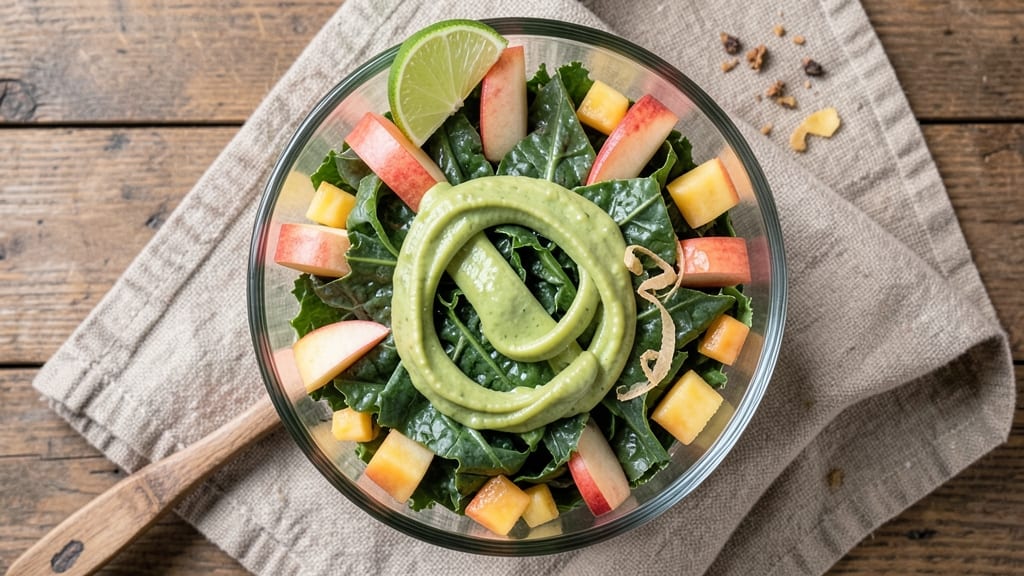 Apple Kale Salad Tropical Smoothie Recipe: Bright Green Power Meets Tropical Zing