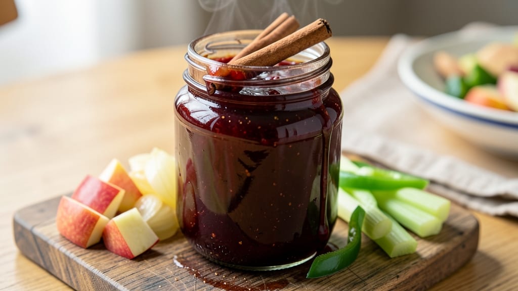 Apple BBQ Sauce Canning Recipe: Celery-Pepper Crunch Locks in Flavor