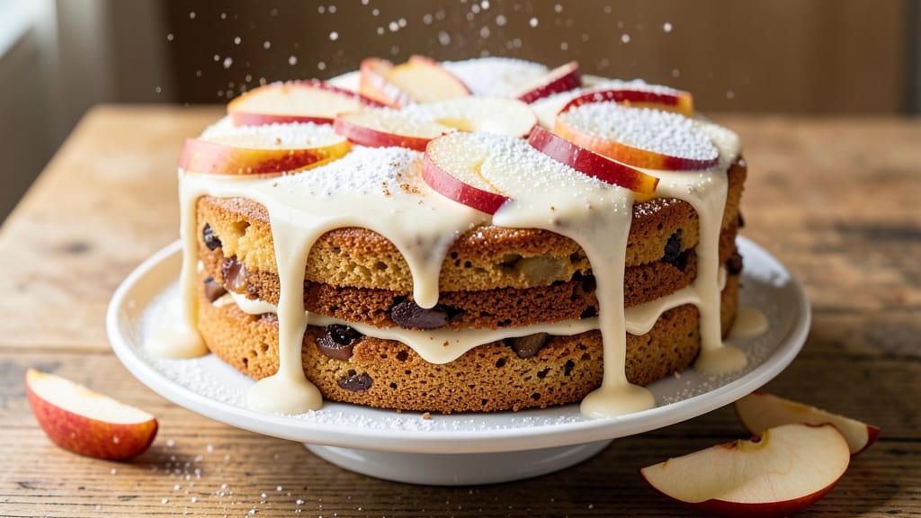 Apple Cake With Vanilla Sauce Recipe: Moist Layers and Silky Drizzle Magic