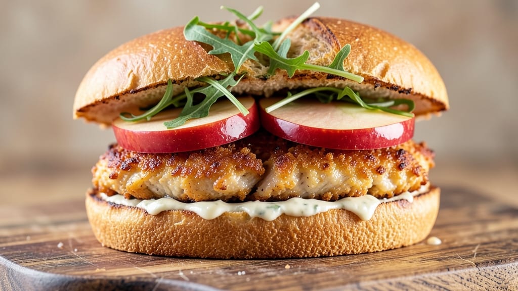 Apple Chicken Sandwich Recipe: Crispy Breaded Chicken with Sweet Tart Apple Slaw