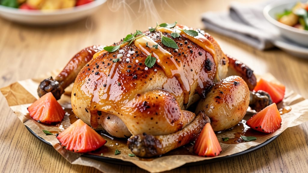 Baked Pineapple Whole Chicken Recipe: Tropical Sweetness That Caramelizes Skin and Meat