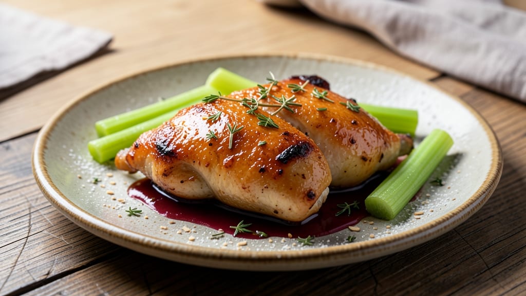 Apple Glazed Chicken Recipe: Crispy Celery-Crusted Bites with Sticky Glaze