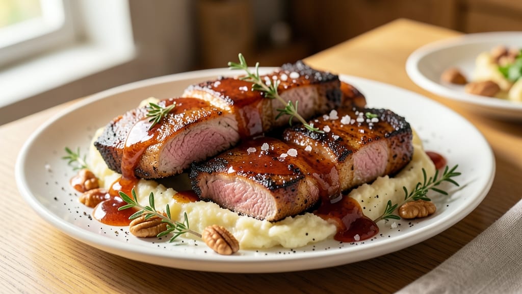 Apple Cider Glazed Pork Chops Recipe: Crispy Skin and Caramelized Apple Bites