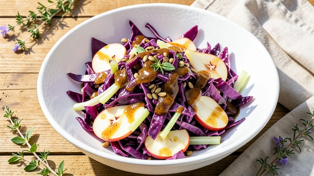 Apple Coleslaw Salad Recipe: Vinegar-Sharp Crunch That Stays Fresh for Days