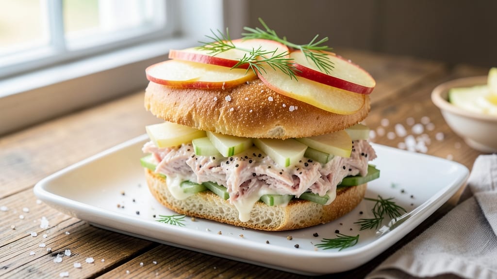 Apple Tuna Sandwich Recipe: Crunchy Celery and Creamy Tart Twist