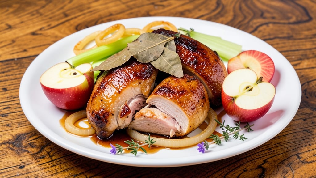Chicken Apple Dinner Recipe: Braised to Juicy Perfection With Celery Crunch