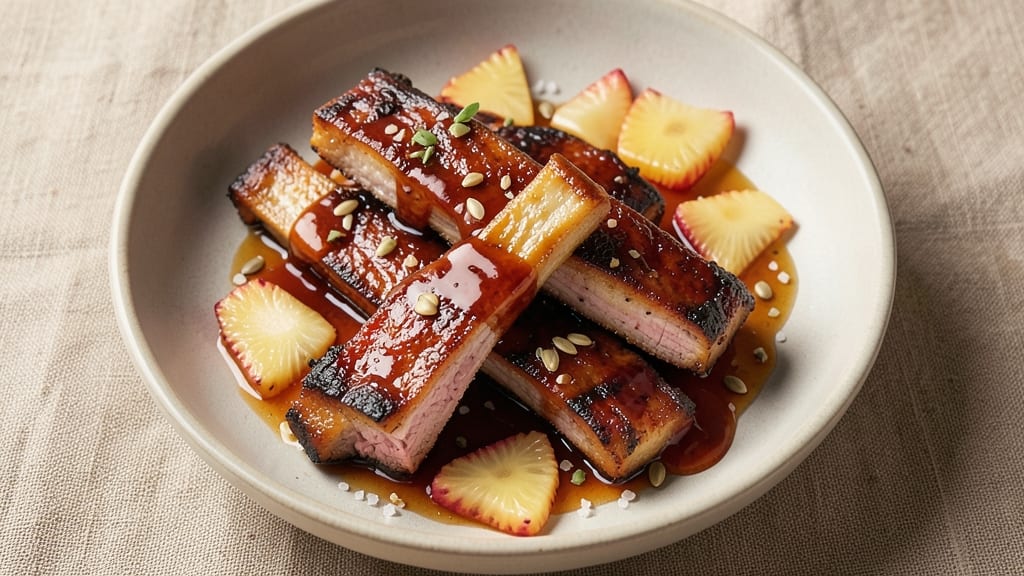 Pineapple Teriyaki Slow Cooker Ribs Recipe: Sweet-Tart Glaze That Sticks to Every Rib