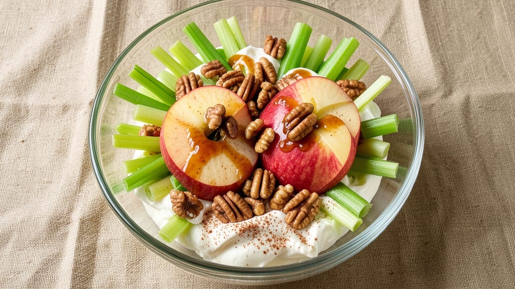 Weight Watchers Caramel Apple Salad Recipe: Crunchy Celery and Spiced Nuts Balance