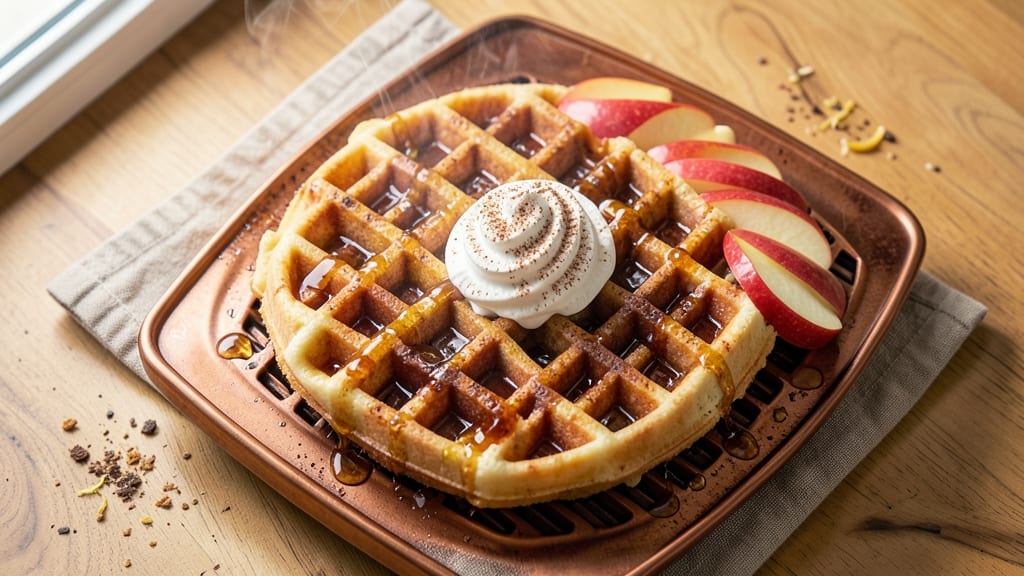 Apple Belgian Waffles Recipe: Crispy-Golden Lattice With Warm Cinnamon Swirl