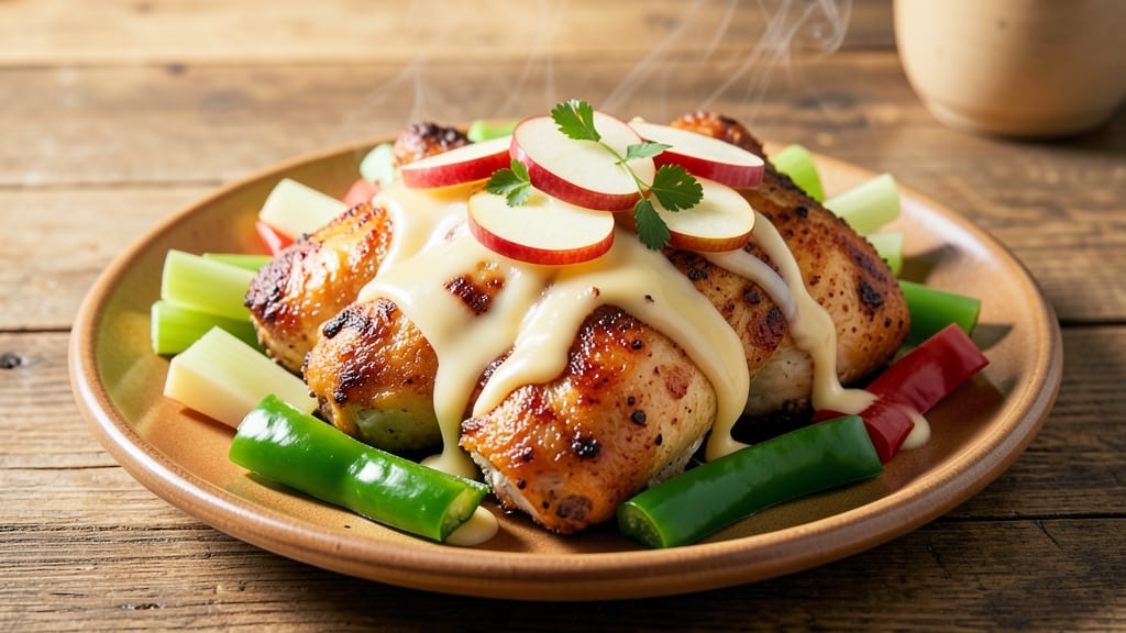 Cracker Barrel Apple Cheddar Chicken Recipe: Slow-Simmered Sweetness With Celery-Pepper Crunch
