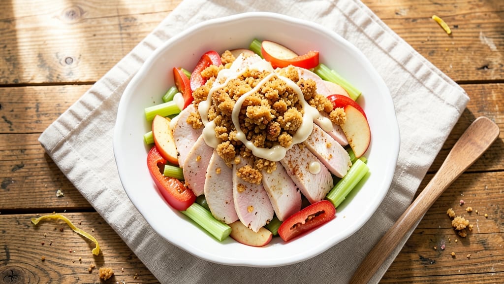Apple Cake Tea Room Chicken Salad Recipe: Celery-Pepper Crunch Meets Sweet Apple Zing