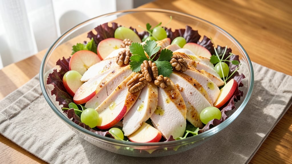 Apple Grape Walnut Chicken Salad Recipe: Crunchy Nut-Fruit Balance in 20 Minutes
