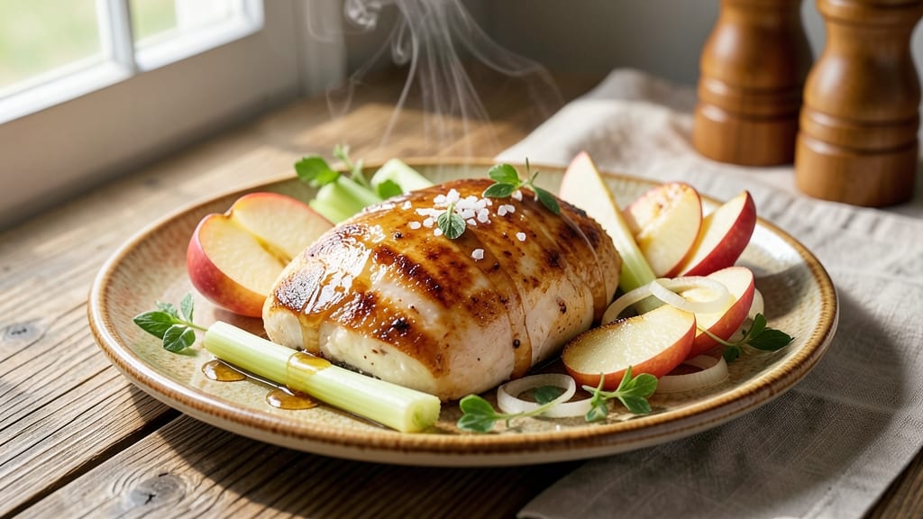 Apple Baked Chicken Breast Recipe: Sweet Apple-Celery Glaze That Caramelizes Edges