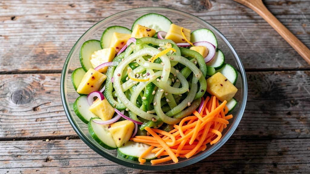 Ensaladang Ampalaya Salad With Pineapple Recipe: Bitter Melon and Tropical Sweetness Fusion