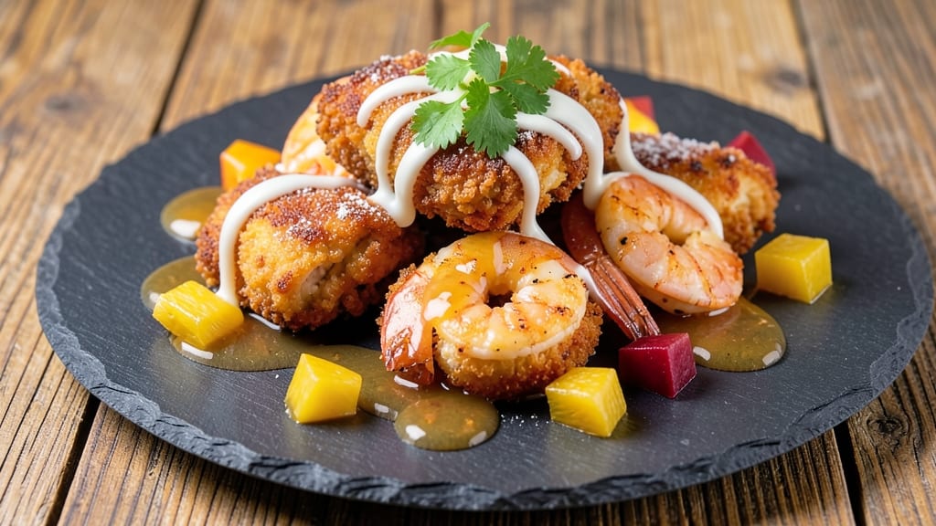 Crispy Pineapple Chicken and Shrimp Cheesecake Factory Copycat Recipe: Cheesecake Factory's Caramelized Glaze and Celery Crunch Fusion