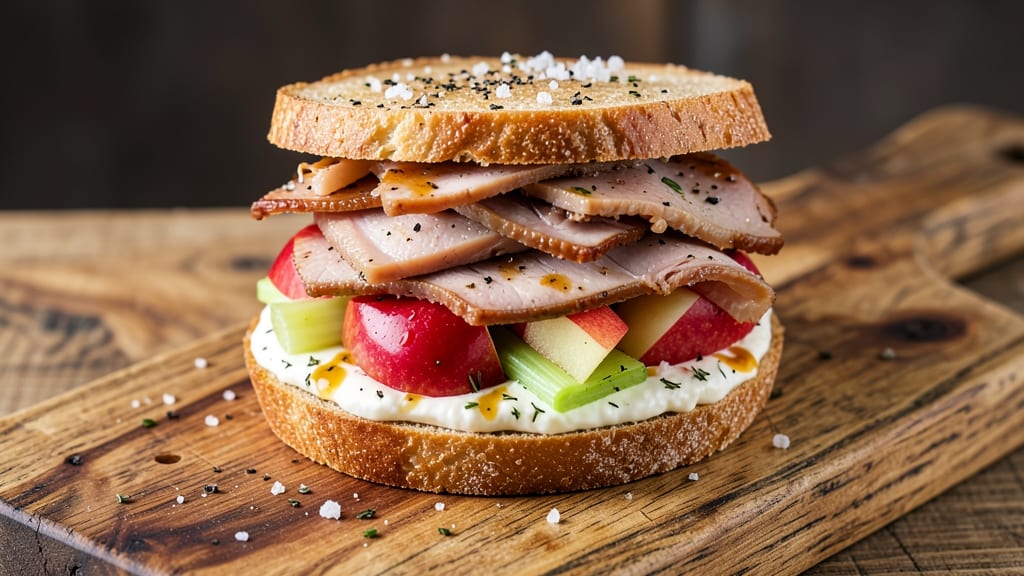 Turkey Apple Salad Sandwich Recipe: Crunchy Celery and Sweet Apple Layers
