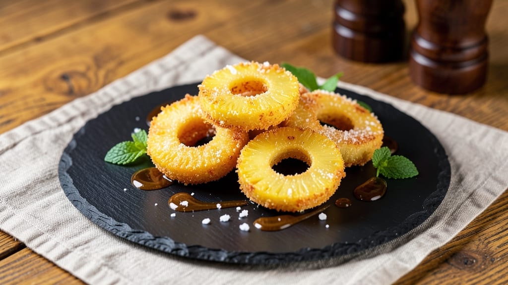 Deep Fried Pineapple Rings Recipe: Tropical Crunch That Shatters With Every Bite