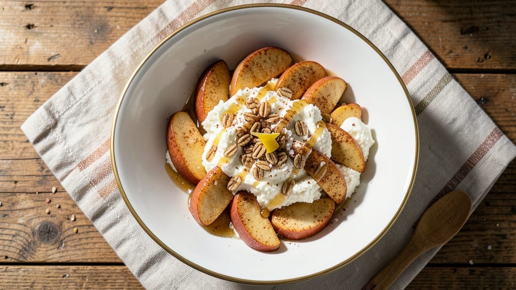 Baked Apple Cottage Cheese Breakfast Bowl Recipe: Warm Spice and Creamy Protein Fusion