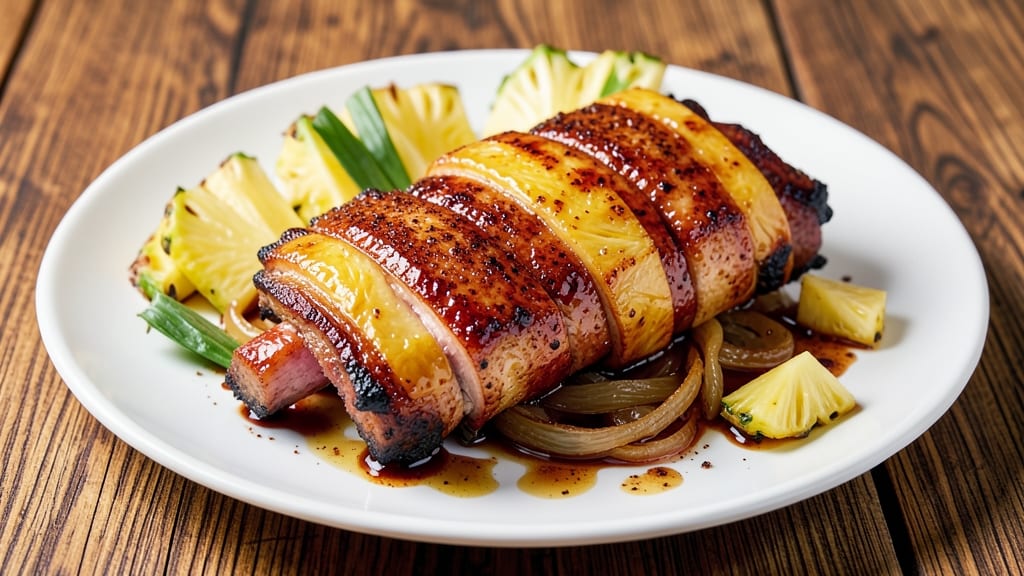 Pork Ribs Wrapped Around Pineapple Recipe: Oven-Baked Sweet and Smoky Fusion