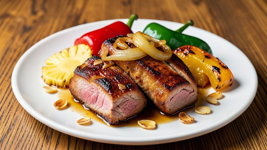 Pork Chops With Pineapple and Peppers Recipe: Sweet-Tangy Grill Glaze That Sticks