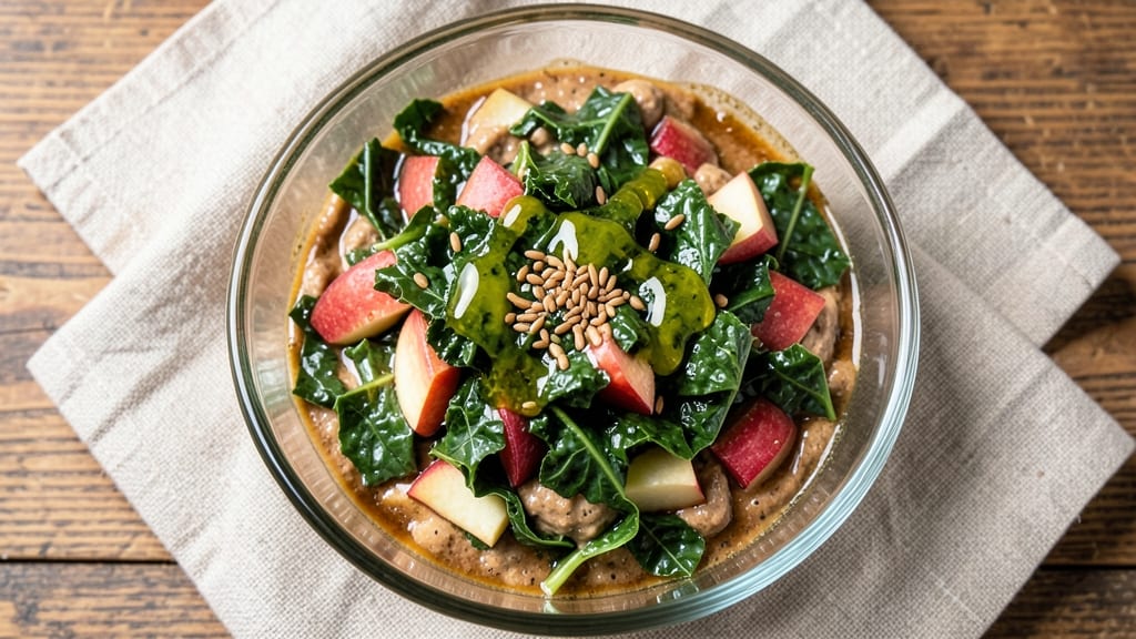 Kale Apple Salad Dressing Recipe: Bright Green Zing With Crunchy Celery Twist