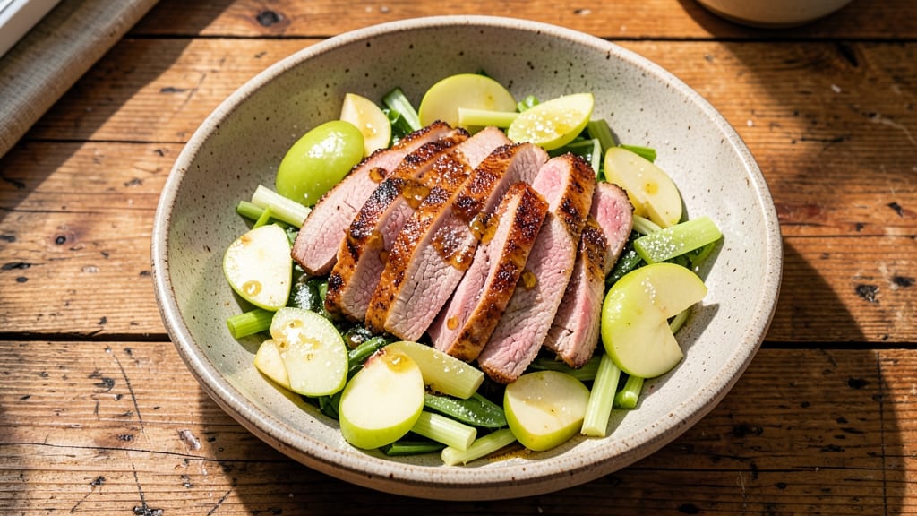 Pork And Apple Salad Recipe: Crisp Celery and Sweet Apple Bite-Perfect Balance