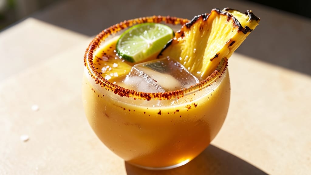 Roasted Pineapple Margaritas Recipe: Tropical Heat and Smoky Char Balance