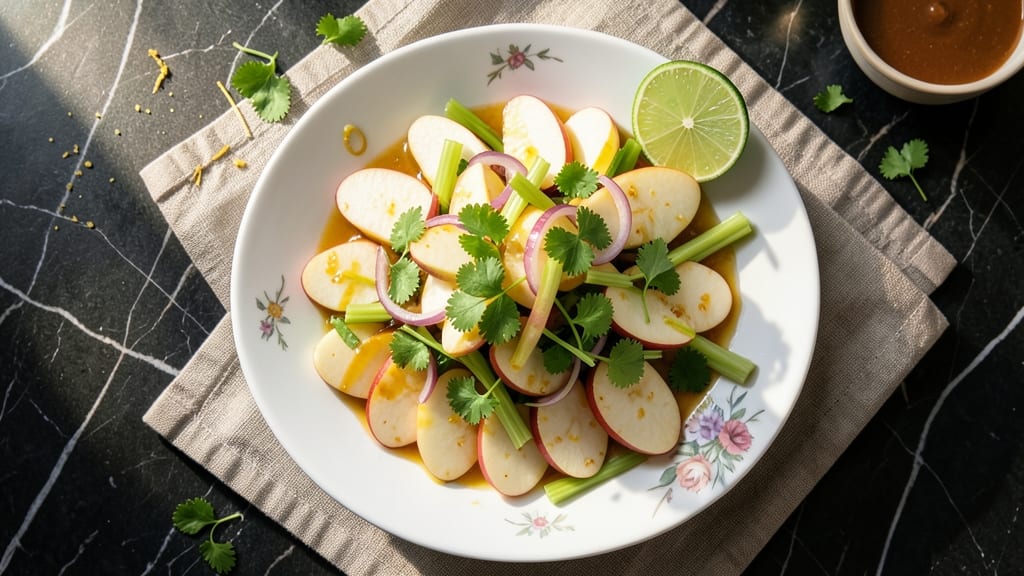 Thai Apple Salad Recipe: Crunchy Celery and Sweet Apple Fusion With Lime Dressing