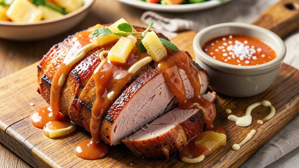 Pineapple Sauce for Baked Ham Recipe: Tropical Glaze That Caramelizes Every Layer