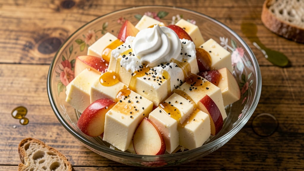 Cheesecake Apple Salad Recipe: Layers of Creamy Cheesecake and Crunchy Apple Bites
