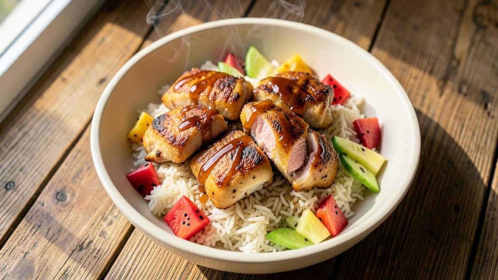Air Fryer Pineapple Chicken and Rice Recipe: Tropical Crisp and Juicy One-Pan Meal