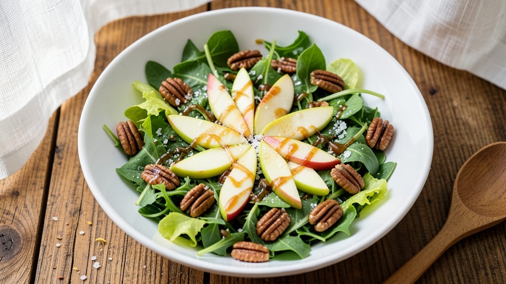 Green Apple Pecan Salad Recipe: Balsamic-Dressed Crunch With Sweet Tart Balance
