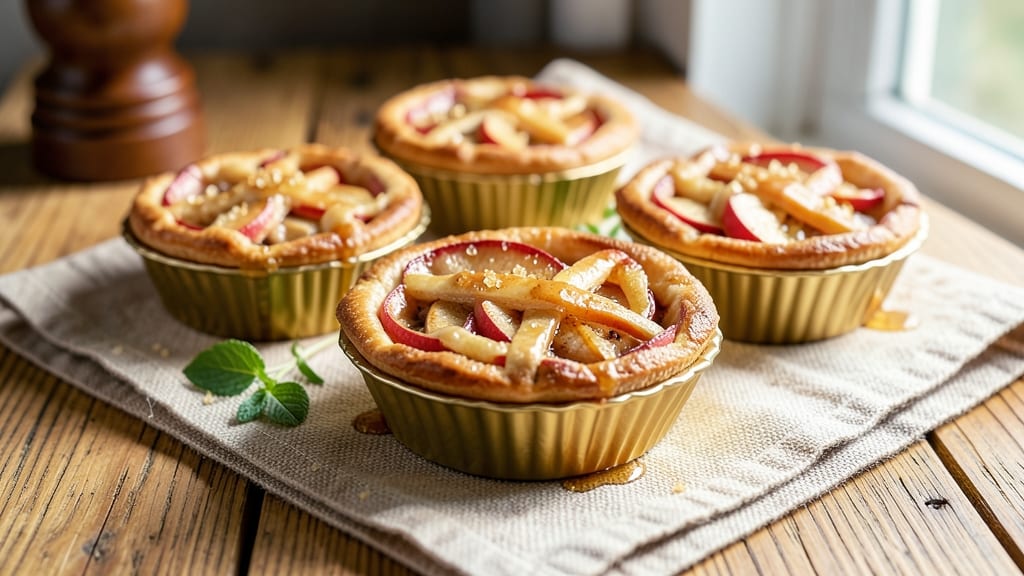 Omaha Steaks Apple Tartlets Copycat Recipe: Flaky Pastry Crusts with Caramelized Apple Filling