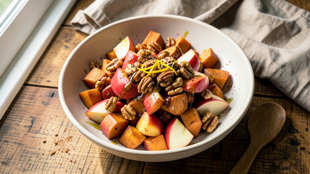 Sweet Potato and Apple Salad Recipe: Warm Spiced Crunch With No Added Sugar
