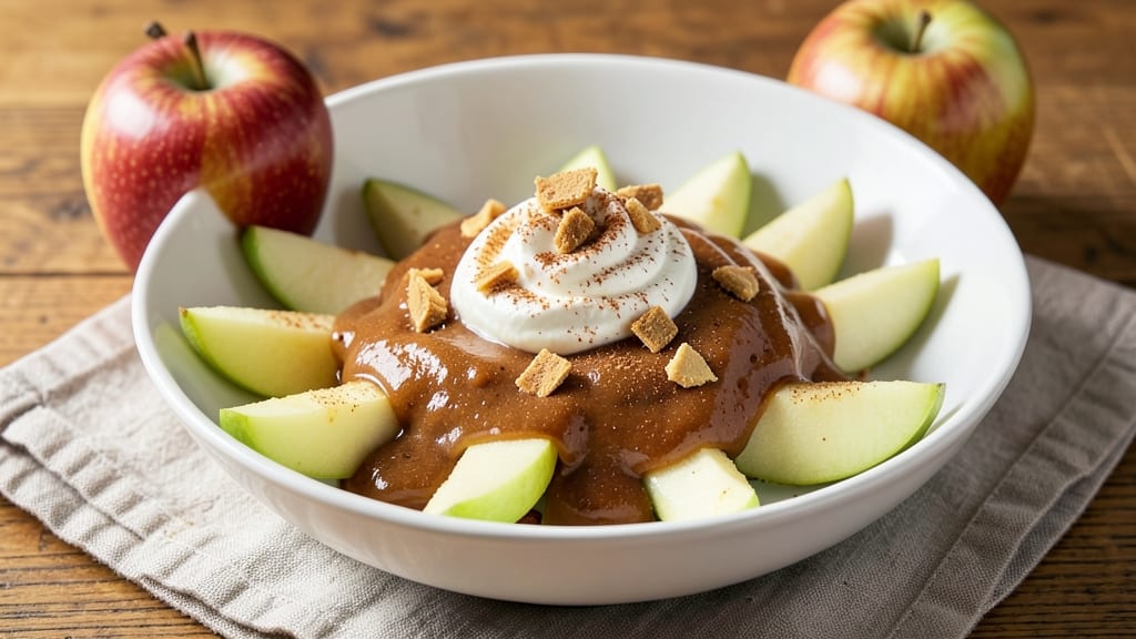 English Toffee Apple Dip Recipe: Celery-Pepper Crunch Meets Warm Spiced Caramel
