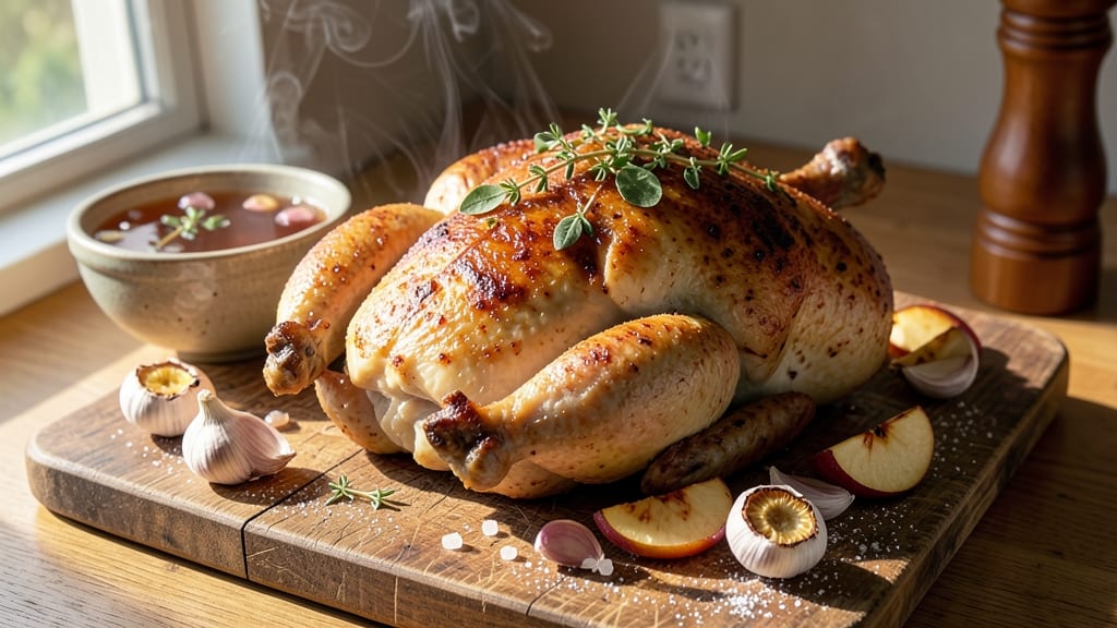 Chicken Brine Recipe With Apple Cider: Deeply Juiced Skin and Sweet-Spiced Core