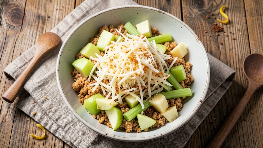 Apple Cheese Appetizer Recipe: Crispy Celery-Crusted Bites With Tangy Glaze