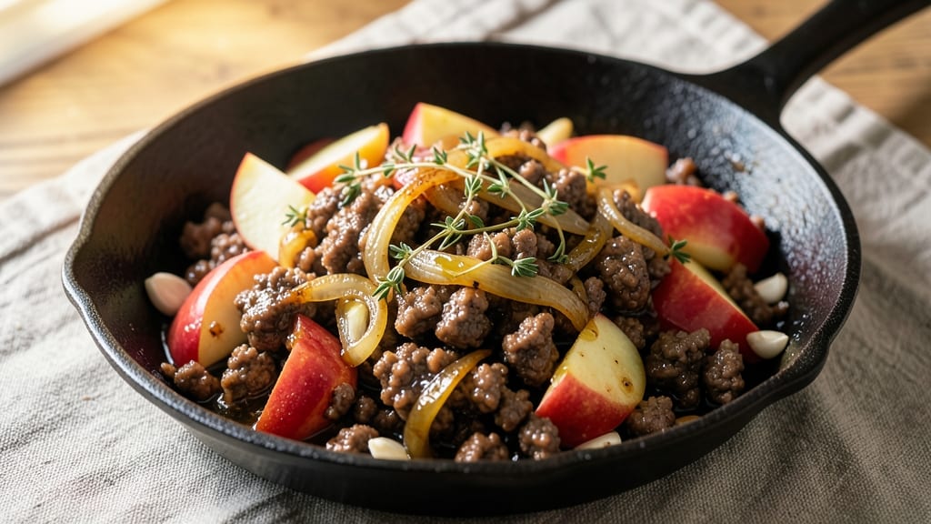 Ground Beef and Apples Recipe: Sweet-Savory Stew With Caramelized Edges