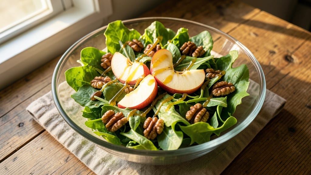 Apple and Nut Salad Recipe: Crunchy Walnut and Honey-Drizzled Balance