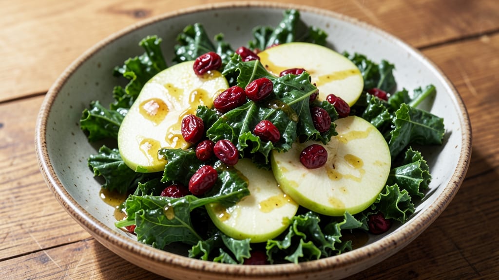 Kale Apple Cranberry Salad Recipe: Bright Winter Bites With Crunchy Contrast