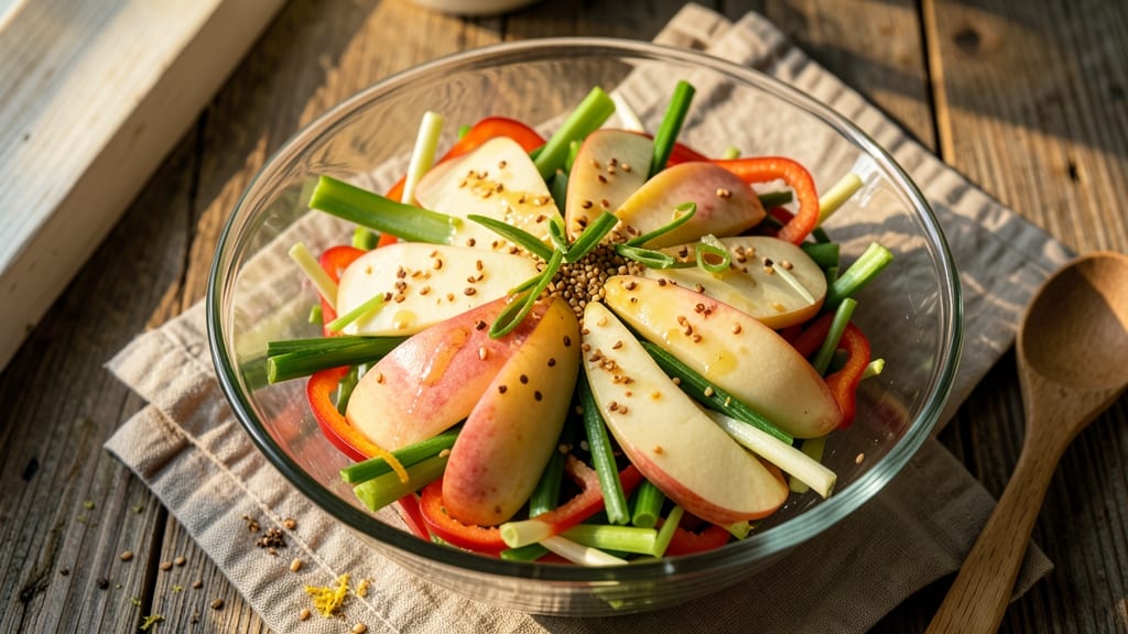 Korean Apple Salad Recipe: Crunchy Celery and Sweet Apple Fusion With Citrus Zing