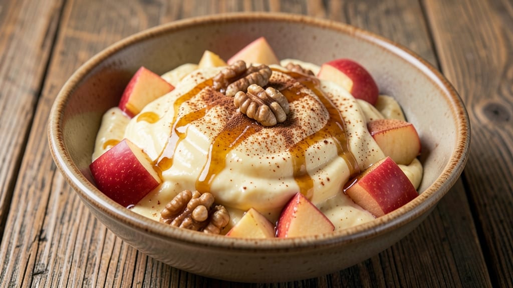Apple Cheese Dip Recipe: Crunchy Celery Sticks and Warm Spiced Harmony