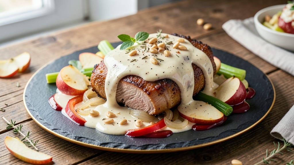Creamy Pork and Apple Recipe: Celery-Pepper Crunch Meets Silky Braise
